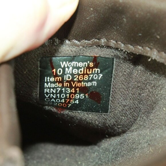 LL Bean Brown Leather Slip On Comfort Moccasin Loafer Shoes Size 10 M - Picture 8 of 9